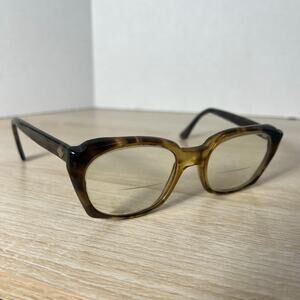 Vintage Titmus Z87 Eyeglasses Arms 5 3/4 Translucent Brown READ DESC 50-19